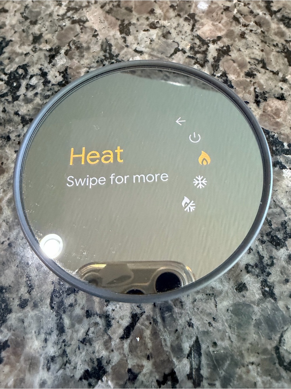 Google Nest Thermostat (2020)- Black Mirror Display